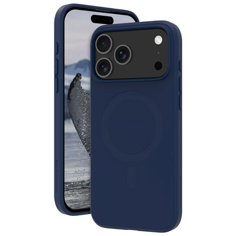 dbramante1928 Greenland Pro Fitted Soft Shell Case with MagSafe for iPhone 17 Pro Max - Navy