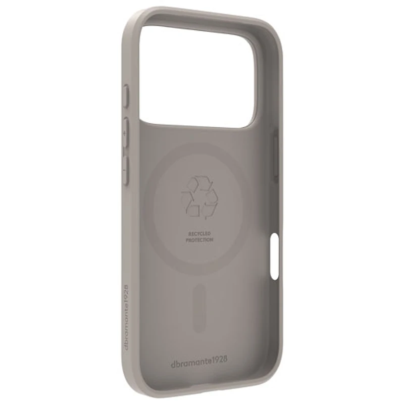 dbramante1928 Greenland Pro Fitted Soft Shell Case with MagSafe for iPhone 17 Pro - Stone