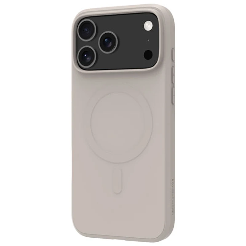 dbramante1928 Greenland Pro Fitted Soft Shell Case with MagSafe for iPhone 17 Pro Max - Stone