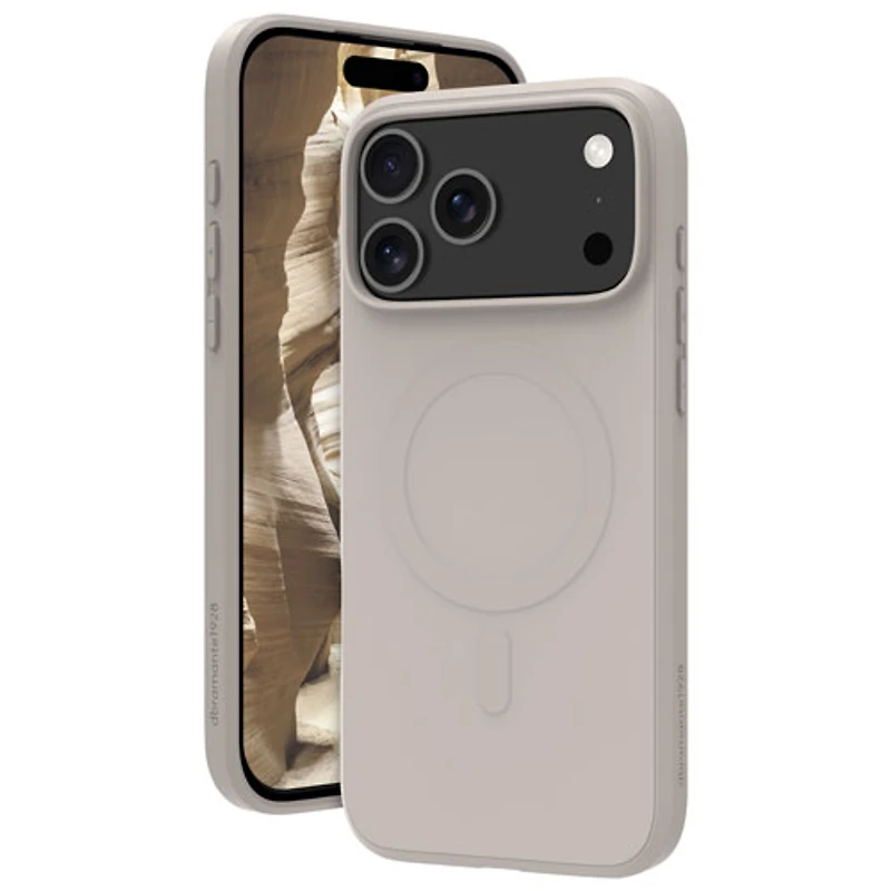 dbramante1928 Greenland Pro Fitted Soft Shell Case with MagSafe for iPhone 17 Pro Max - Stone