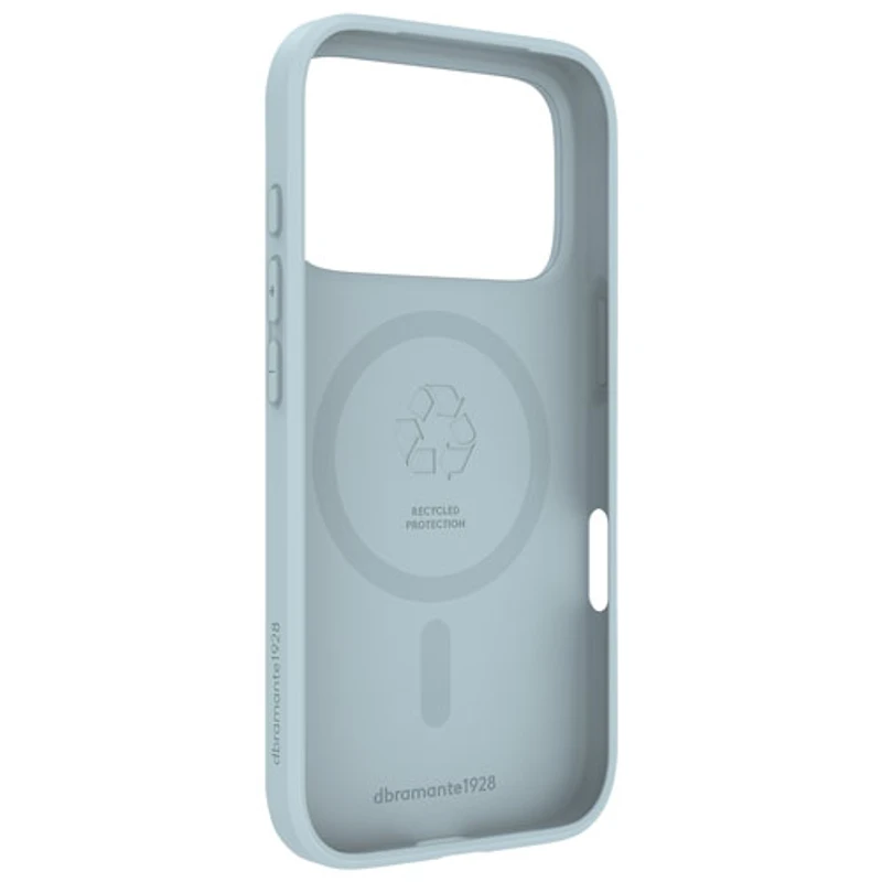 Étui souple ajusté Greenland Pro de Dbramante1928 avec MagSafe pour iPhone 17 Pro - Bleu glace