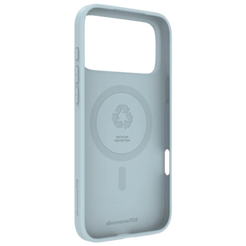Étui souple ajusté Greenland Pro de Dbramante1928 avec MagSafe pour iPhone 17 Pro Max - Bleu glace