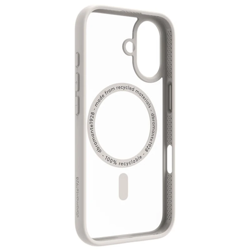 Étui rigide ajusté Grenen de Dbramante1928 avec MagSafe pour iPhone 17 - Blanc