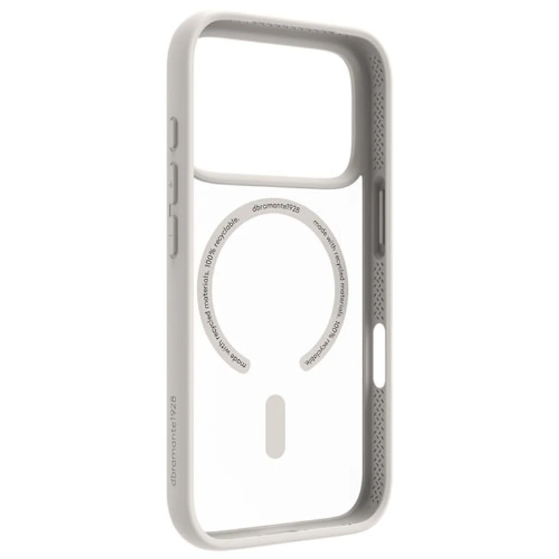 Étui rigide ajusté Grenen de Dbramante1928 avec MagSafe pour iPhone 17 Pro - Blanc