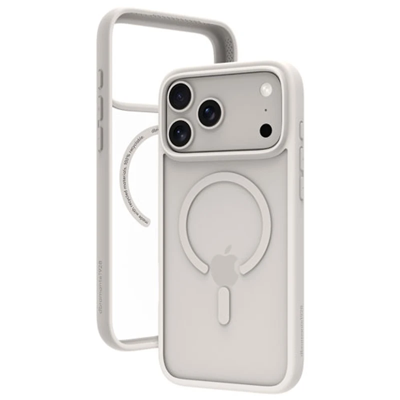 Étui rigide ajusté Grenen de Dbramante1928 avec MagSafe pour iPhone 17 Pro Max - Blanc
