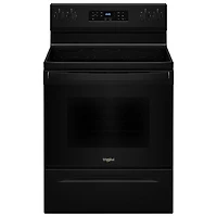 Whirlpool 30" 5.3 Cu. Ft. 5-Element Freestanding Electric Range (YWFES3330RB) - Black