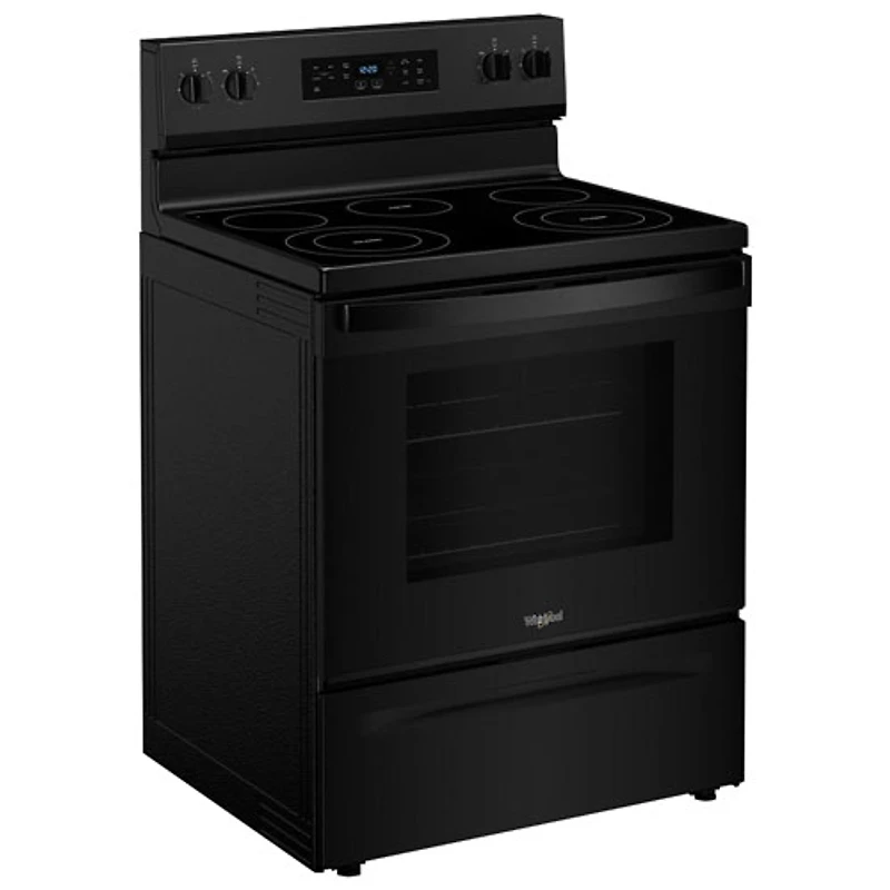 Whirlpool 30" 5.3 Cu. Ft. 5-Element Freestanding Electric Range (YWFES3330RB) - Black