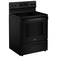 Whirlpool 30" 5.3 Cu. Ft. 5-Element Freestanding Electric Range (YWFES3330RB) - Black