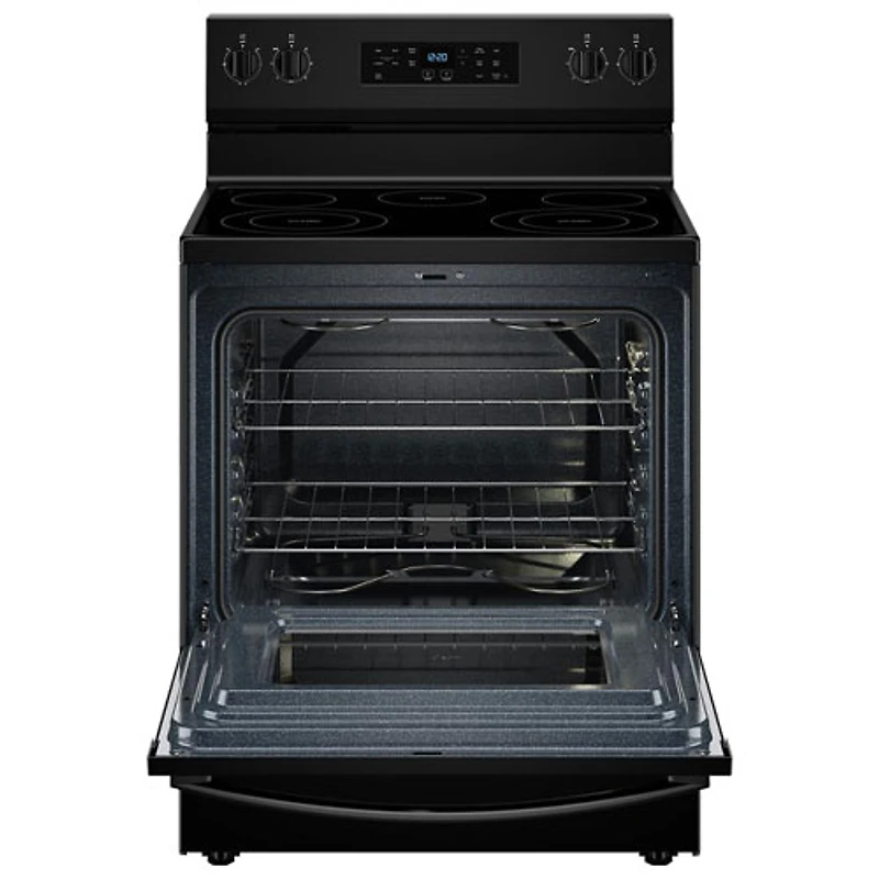 Whirlpool 30" 5.3 Cu. Ft. 5-Element Freestanding Electric Range (YWFES3330RB) - Black