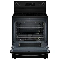 Whirlpool 30" 5.3 Cu. Ft. 5-Element Freestanding Electric Range (YWFES3330RB) - Black