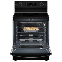 Whirlpool 30" 5.3 Cu. Ft. 5-Element Freestanding Electric Range (YWFES3330RB) - Black