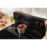 Whirlpool 30" 5.3 Cu. Ft. 5-Element Freestanding Electric Range (YWFES3330RB) - Black