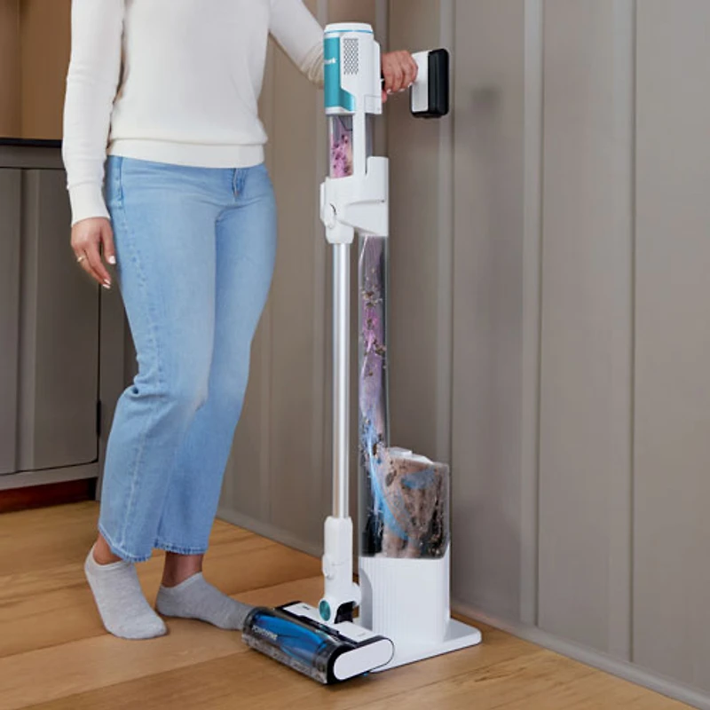 Shark Clean & Empty Cordless Stick Vacuum - Rotator White/ Peacock Blue