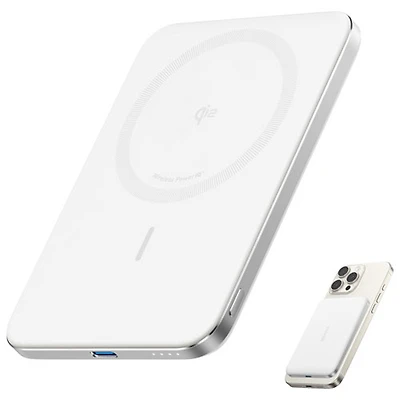 Anker Nano 5000 mAh Power Bank with MagSafe - White