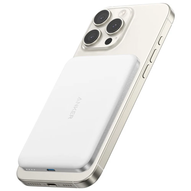 Anker Nano 5000 mAh Power Bank with MagSafe - White