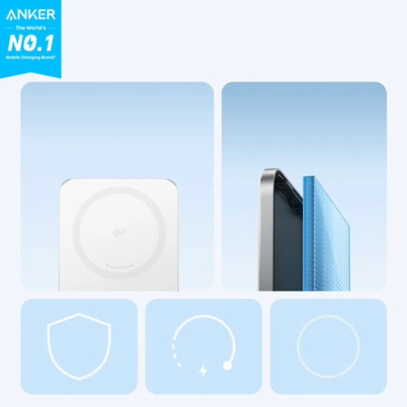 Anker Nano 5000 mAh Power Bank with MagSafe - White