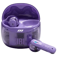 Écouteurs boutons 100 % sans fil à suppression du bruit Tune Flex 2 édition Ghost de JBL - Violet fantôme