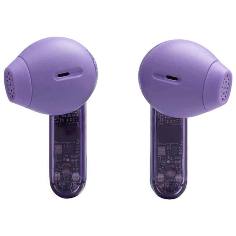 Écouteurs boutons 100 % sans fil à suppression du bruit Tune Flex 2 édition Ghost de JBL - Violet fantôme