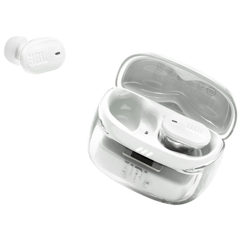 Écouteurs boutons 100 % sans fil à suppression du bruit Tune Buds 2 édition Ghost de JBL - Blanc fantôme
