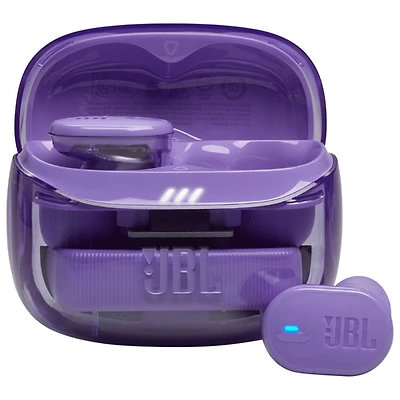 Écouteurs boutons 100 % sans fil à suppression du bruit Tune Buds 2 édition Ghost de JBL - Violet fantôme
