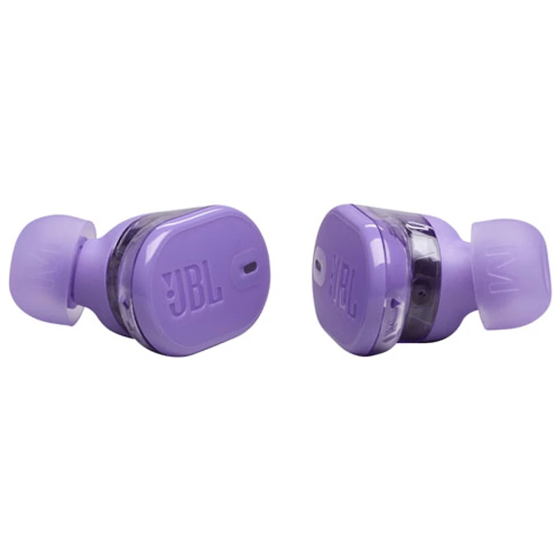 Écouteurs boutons 100 % sans fil à suppression du bruit Tune Buds 2 édition Ghost de JBL - Violet fantôme