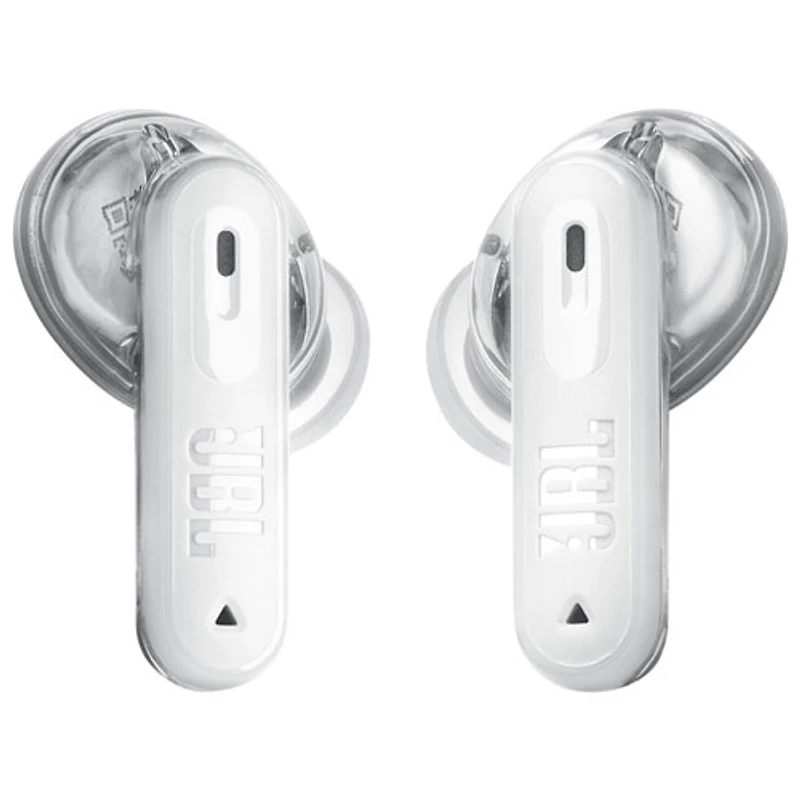 Écouteurs boutons 100 % sans fil à suppression du bruit Tune Beam 2 édition Ghost de JBL - Blanc fantôme