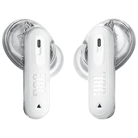 Écouteurs boutons 100 % sans fil à suppression du bruit Tune Beam 2 édition Ghost de JBL - Blanc fantôme