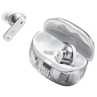 Écouteurs boutons 100 % sans fil à suppression du bruit Tune Beam 2 édition Ghost de JBL - Blanc fantôme