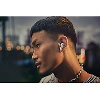 Écouteurs boutons 100 % sans fil à suppression du bruit Tune Beam 2 édition Ghost de JBL - Blanc fantôme