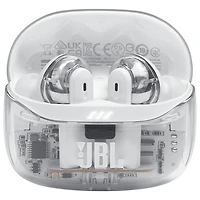 Écouteurs boutons 100 % sans fil à suppression du bruit Tune Beam 2 édition Ghost de JBL - Blanc fantôme
