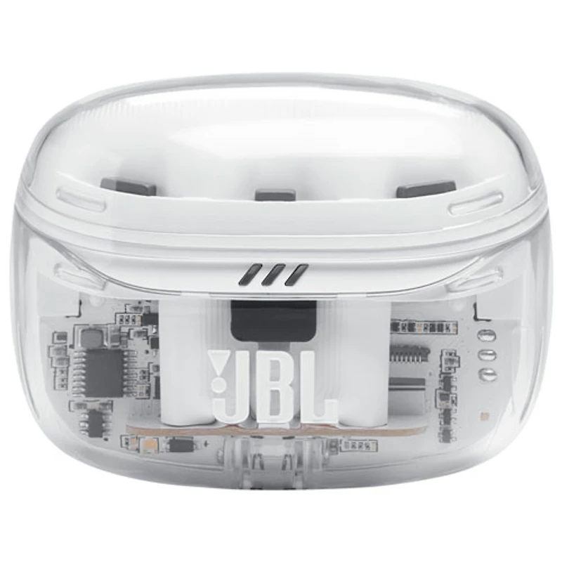 Écouteurs boutons 100 % sans fil à suppression du bruit Tune Beam 2 édition Ghost de JBL - Blanc fantôme