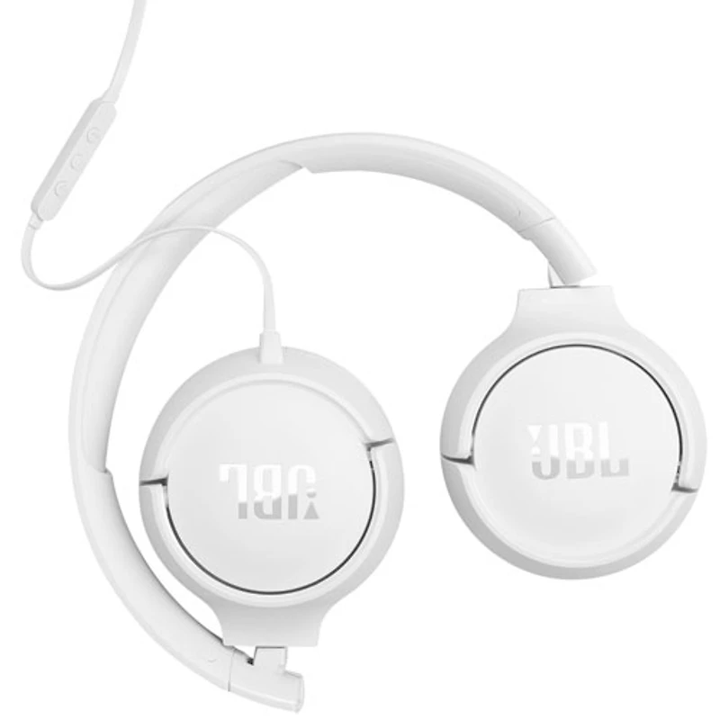 JBL Tune 520C On-Ear Headphones with USB-C Connector - White