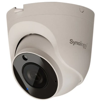Synology Wired Wi-Fi AI-Powered Indoor/Outdoor 4K 5MP Security Camera (TC500) - White