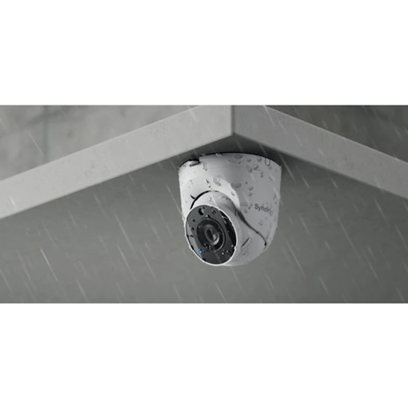 Synology Wired Wi-Fi AI-Powered Indoor/Outdoor 4K 5MP Security Camera (TC500) - White