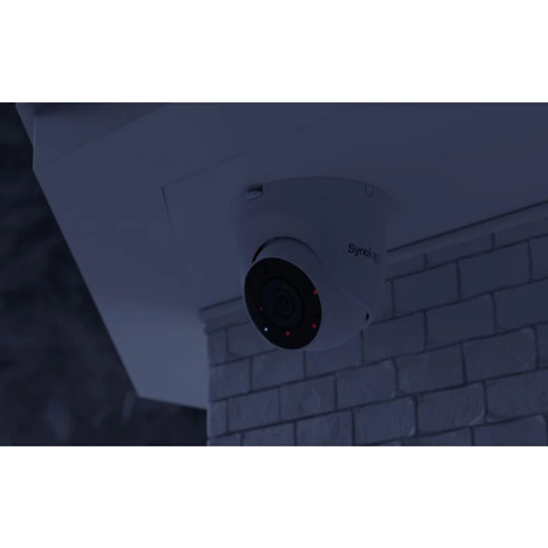 Synology Wired Wi-Fi AI-Powered Indoor/Outdoor 4K 5MP Security Camera (TC500) - White