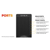 Ordinateur de jeu OMEN 16L de HP - Blanc (Core i5-14400F d'Intel/RAM 16 Go/DD 1 To/RTX 5060) - Exclusivité Best Buy