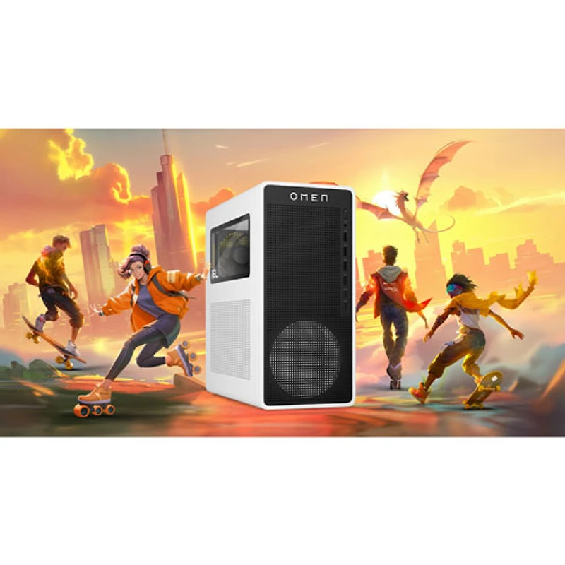 Ordinateur de jeu OMEN 16L de HP - Blanc (Core i5-14400F d'Intel/RAM 16 Go/DD 1 To/RTX 5060) - Exclusivité Best Buy