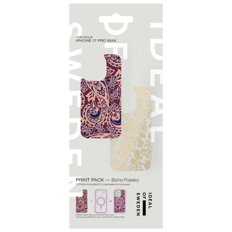 Ideal Of Sweden Print Pack for iPhone 17 Pro Max - Boho Paisley