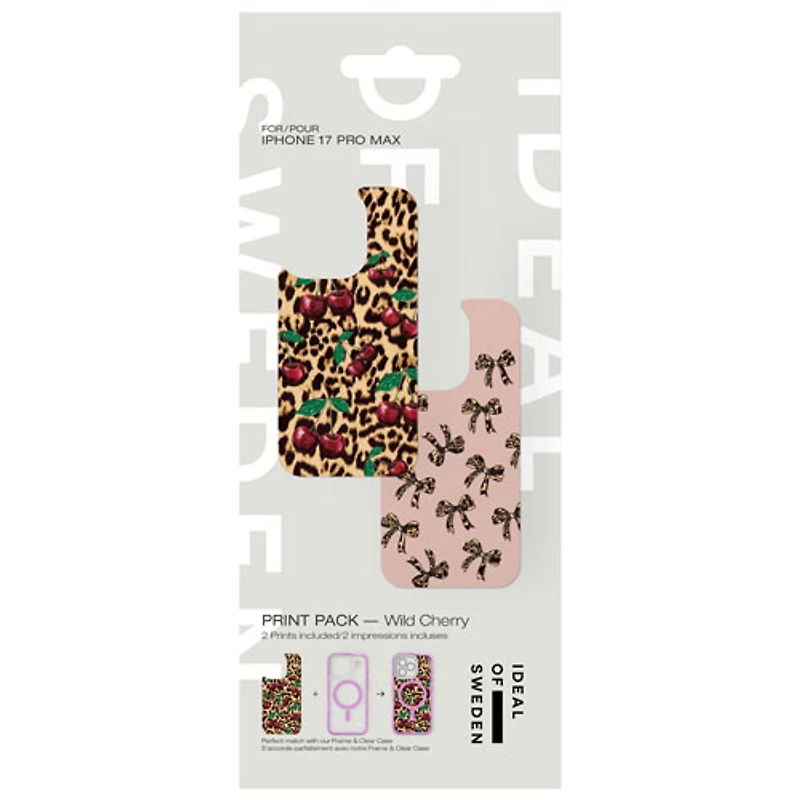 Ideal Of Sweden Print Pack for iPhone 17 Pro Max - Wild Cherry