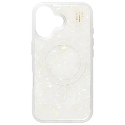 Ideal Of Sweden Pearlised Fitted Hard Shell Case with MagSafe for iPhone 17 - White