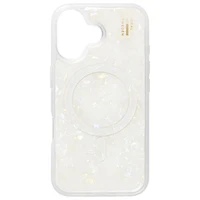 Ideal Of Sweden Pearlised Fitted Hard Shell Case with MagSafe for iPhone 17 - White