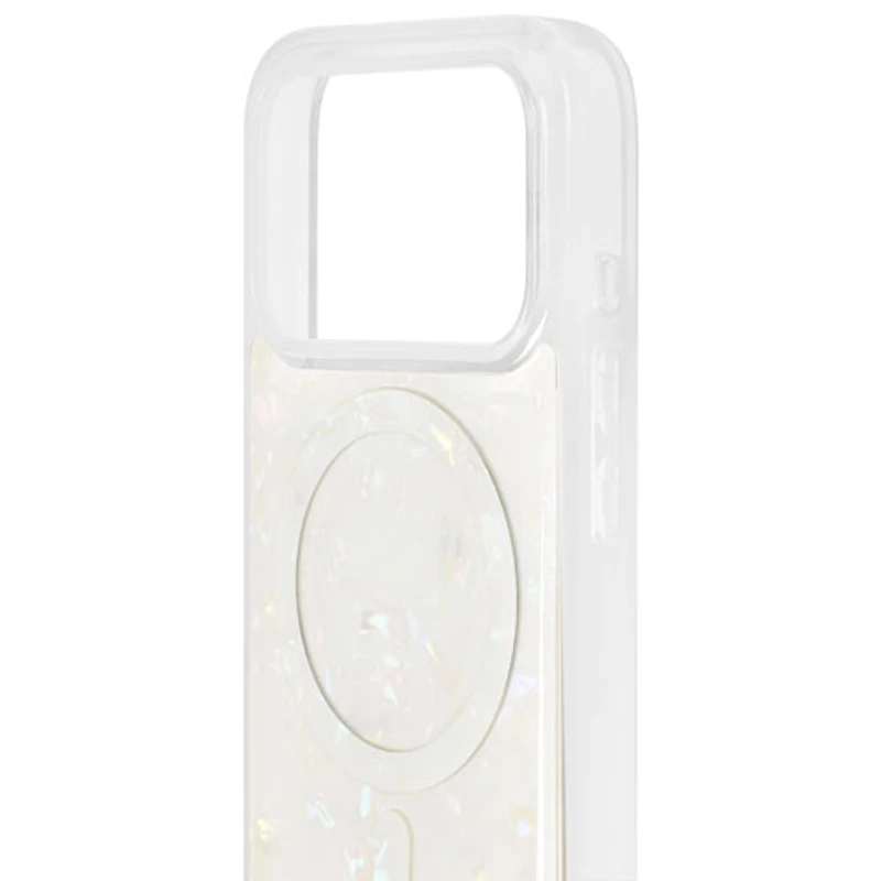 Ideal Of Sweden Pearlised Fitted Hard Shell Case with MagSafe for iPhone 17 Pro Max - White