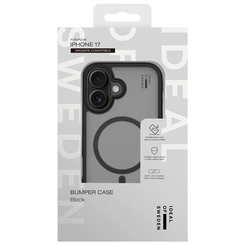 Ideal Of Sweden Bumper Fitted Hard Shell Case with MagSafe for iPhone 17 - Black