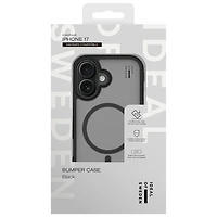 Ideal Of Sweden Bumper Fitted Hard Shell Case with MagSafe for iPhone 17 - Black
