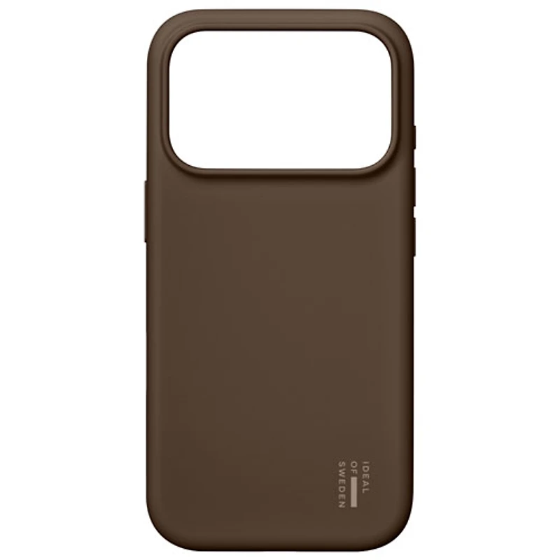 Ideal Of Sweden Silicone Fitted Soft Shell Case with MagSafe for iPhone 17 Pro Max - Mocha Mousse