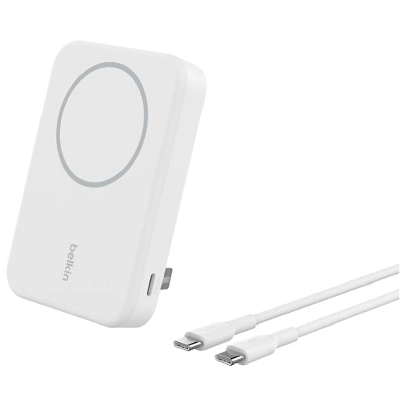 Belkin BoostCharge Pro Magnetic mAh Power Bank with Qi2 15W Charging + Cable