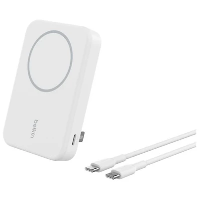 Belkin BoostCharge Pro Magnetic mAh Power Bank with Qi2 15W Charging + Cable