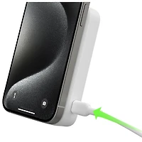 Belkin BoostCharge Pro Magnetic 10000 mAh Power Bank with Qi2 15W Charging + Cable - White