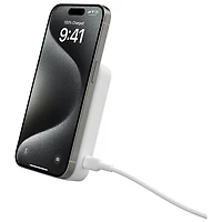 Belkin BoostCharge Pro Magnetic 10000 mAh Power Bank with Qi2 15W Charging + Cable - White
