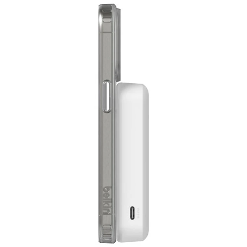 Belkin BoostCharge Pro Magnetic 10000 mAh Power Bank with Qi2 15W Charging + Cable - White